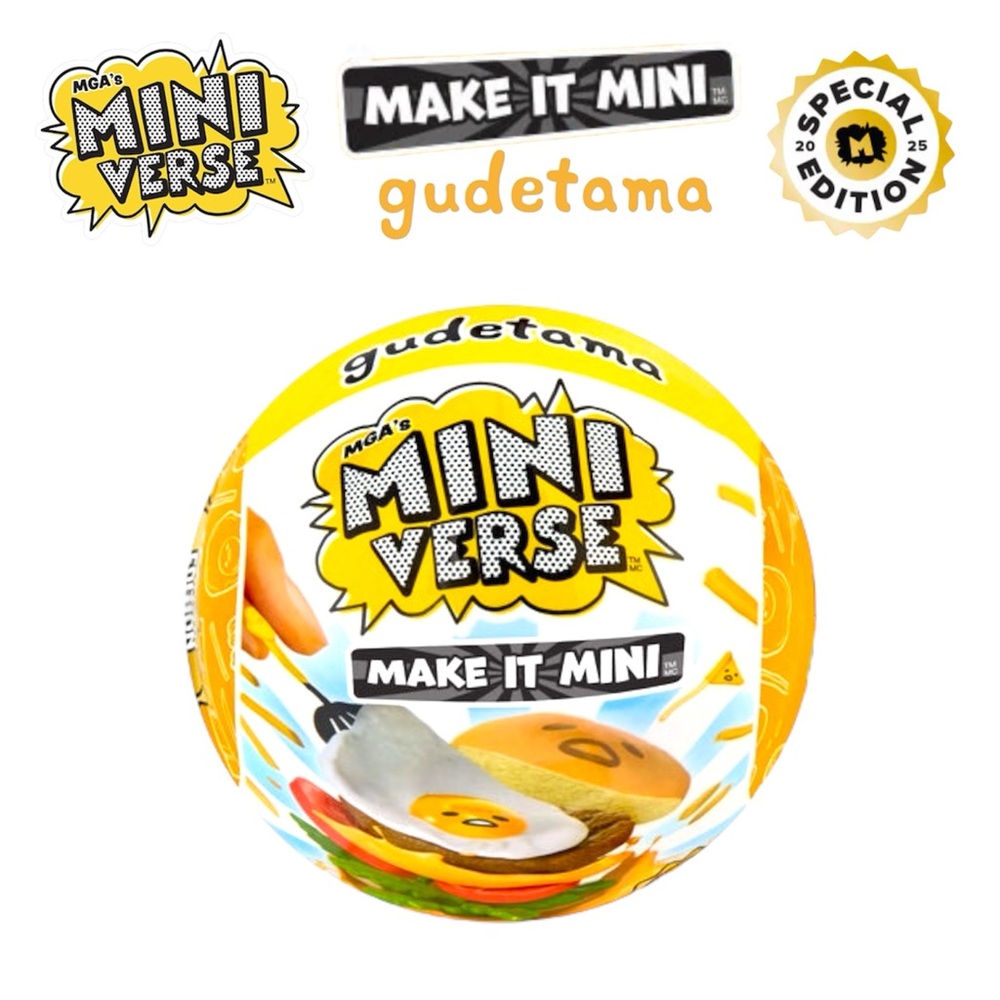 Miniverse Make It Mini 2025 Special Edition: Gudetama “Gud Burger” (Sealed NEW)